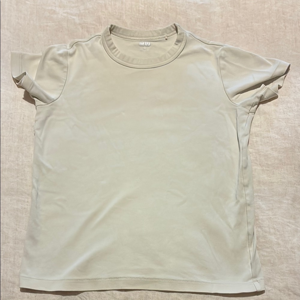 Uniqlo Women’s Crew Neck Short Sleeve Tee - Light Beige
